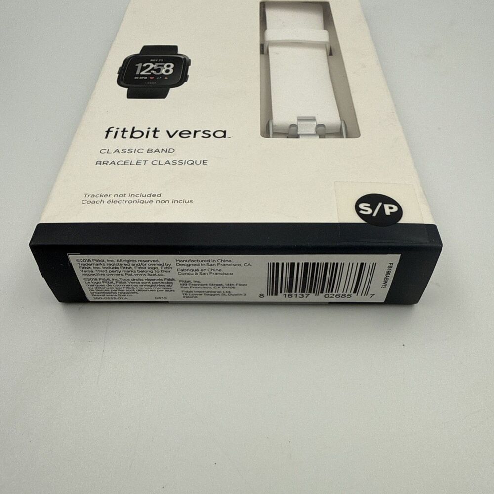 Fitbit Versa Classic Band White Small - Picture 7 of 7